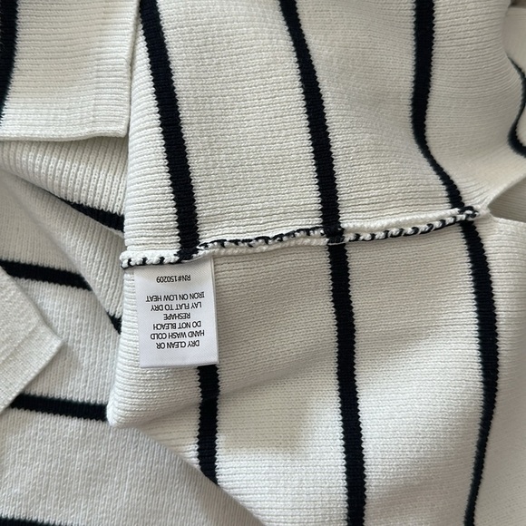 La Ligne White and Black Striped Sweater - Picture 5 of 6